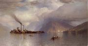 Colman Samuel Storm King on the Hudson USA oil painting artist